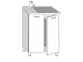 2.60.2мн Шкаф-стол на 600мм под накладную мойку с 2-мя дверцами в Мегионе - megion.magazin-mebel74.ru | фото