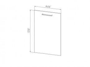 П 45 Комплект для посудомоечной машины 450 мм (цоколь + фасад) ЛДСП в Мегионе - megion.magazin-mebel74.ru | фото