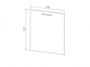 П 60 Комплект для посудомоечной машины 600 мм (цоколь + фасад) ЛДСП в Мегионе - megion.magazin-mebel74.ru | фото