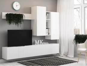 Стенка НМ-001 Сканди МДФ фасад белый в Мегионе - megion.magazin-mebel74.ru | фото